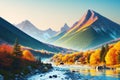 Stunning Mountain Landscape 099 Royalty Free Stock Photo