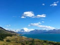 Stunning mountain Mt. Cook and lake Pukaki, New Zealand