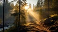 Stunning Mountain Stream Sunrise: A Captivating Photo By Matti Suuronen