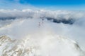 Stunning mountain winter landscape of Stirovnik peak, Montenegro.