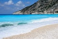 Stunning Myrtos pebble beach on Cephalonia island, Greece