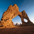 Desert Arch at Sunset