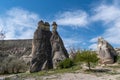 Stunning natural cliffs in Cappadocia, a region in Turkey