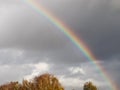 Stunning natural rainbows in the sky of northern germany