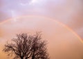 Stunning natural rainbows in the sky of northern germany
