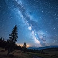 A stunning natural spectacle with countless stars in the night sky Royalty Free Stock Photo