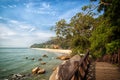 Stunning nature of Kuantan. Best Kuantan beach resorts famous for pristine nature. Coastline with tropic nature plants