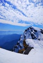 Stunning nature snow landscape Himalayas