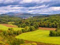 Vermont landscape during Autumn as the tree leaves change color Royalty Free Stock Photo