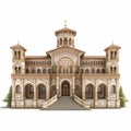 Ornate Romanesque 3d Home With Byzantine-inspired Details
