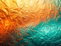 Stunning Orange and Mint Gradient Foil Background A Luxurious Blurred Texture Wallpaper for Premium Design Projects Royalty Free Stock Photo