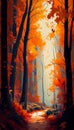 The Stunning, Orange Palette of Autumn Leaves