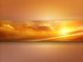 Stunning OrangeBrown Gradient Banner Design Abstract LowLight and Visually Appealing Royalty Free Stock Photo