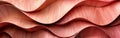 Organic Pink Wood Carving: Abstract Wave Detail on Textured Wall Banner Royalty Free Stock Photo