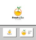 Stunning and outstanding fresh juice logo