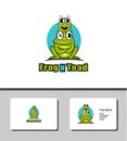Stunning and outstanding of frog and toad logo Royalty Free Stock Photo