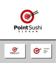 Stunning point sushi logo