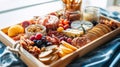 Artisanal Delights: A Charcuterie Board of Cured Meats, Cheeses, Fruits, and Nuts