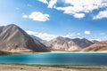 Stunning Pangong lake in Ladakh Royalty Free Stock Photo