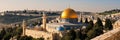 stunning panorama Jerusalem Israel summer sunny day Royalty Free Stock Photo