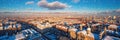 stunning panorama London, winter day Royalty Free Stock Photo