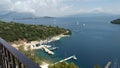 Stunning panorama of Meganidi Island , Ionian Sea