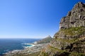 Stunning panorama view of the suburb of Camps Bay and Lion`s Head and Table mountain