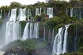 Stunning panoramic view of Iguazu Falls at the Argentinian side, Puerto Iguazu, Argentina Royalty Free Stock Photo