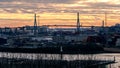 Stunning panoramic view of the Port of Hamburg