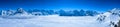 Stunning Panoramic view of the Swiss Skyline from Schilthorn, Switzerland