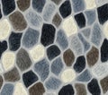 Stunning Pebble Mosaic Texture Blue Gray and White Stone Pattern Royalty Free Stock Photo