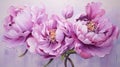 Stunning Peony Art: Charles Rennie Mackintosh Style Impasto Painting