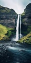 Icelandic Waterfall: A Captivating Blend Of Nature And Culture Royalty Free Stock Photo