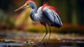 Fantastic Heron: A Captivating National Geographic Contest Winner Royalty Free Stock Photo