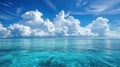 Tranquil Summer Seascape: Turquoise Waters and Blue Skies