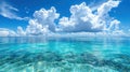 Tranquil Summer Seaside: Turquoise Waters and Clear Blue Skies
