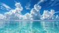 Tranquil Summer Seaside: Crystal Clear Waters & Azure Skies