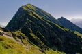 Panoramic View of Grand Arc from the Maurienne Valley in Summer Royalty Free Stock Photo