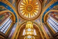 Intricate Beauty of St. Stephens Basilica Ceiling in Budapest