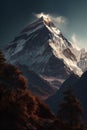 Majestic Mount Everest in Daylight Royalty Free Stock Photo