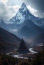 Majestic Mount Everest in Daylight Royalty Free Stock Photo