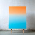 Vibrant Color Gradients: A Captivating Blend of Warm Orange and Cool Blue