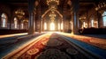 Serenity at Dawn: A Tranquil Mosque Interior
