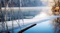 Winter Serenity at Plitvice Lakes Royalty Free Stock Photo