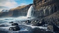 Arctic Research: Stunning Black Beach Waterfall Landscapes In Uhd