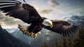 Stunning Photorealistic Eagle Flying In Majestic Mountain Scenery