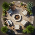 Stunning Photorealistic Outdoor Fire Pit With Italianate Flair