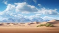 Stunning Photorealistic Renderings Of A Majestic Sand Desert