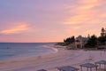 Pastel pink sunrise over Cottesloe Beach Perth Western Australia Royalty Free Stock Photo