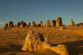 Stunning PInnacle formations at sunset Royalty Free Stock Photo